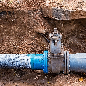 Acoustic listening equipment used for plumbing leak detection in Southport