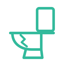 Icon for cracked toilet pan replacement