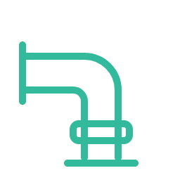 Icon for toilet pan connector and flange care