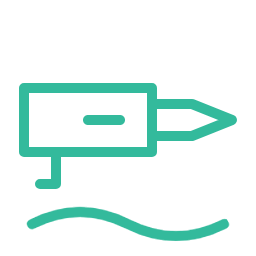 Icon for clean silicone finish on toilet installs